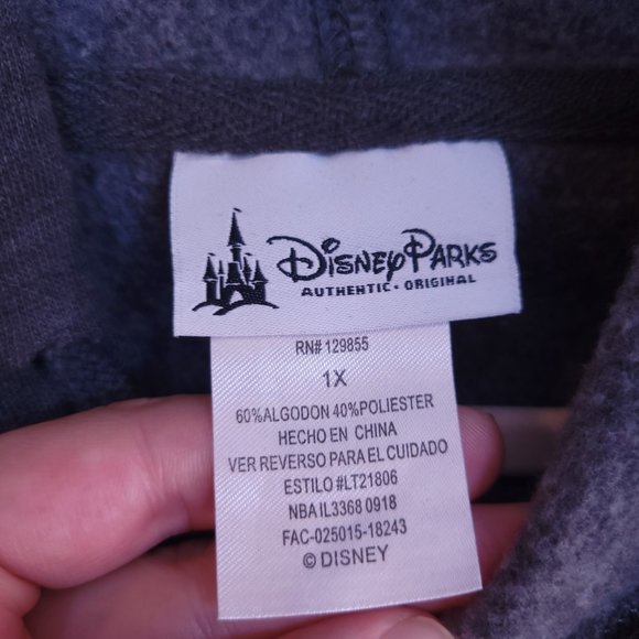 Disney World Parks 1X Cinderella Castle Bling Hoodie Mickey Sweatshirt - Picture 9 of 11